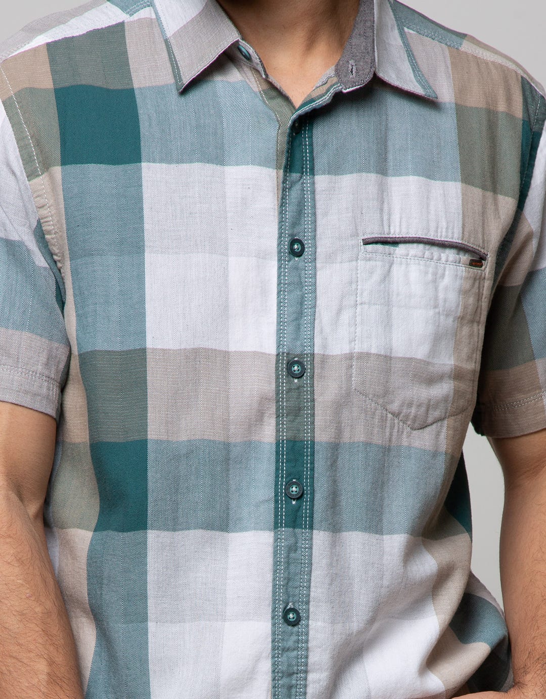 Watchout Casual Shirt with Checkered Motif with Pocket