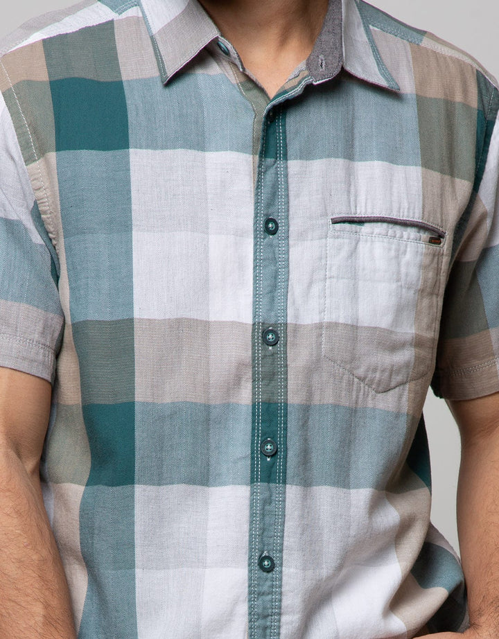 Watchout Casual Shirt with Checkered Motif with Pocket