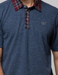 Watchout Casual Polo Shirt Check Collar
