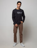Watchout Casual Sweatshirt Line Contrast