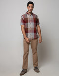 Watchout Casual Shirt Big Check Motif