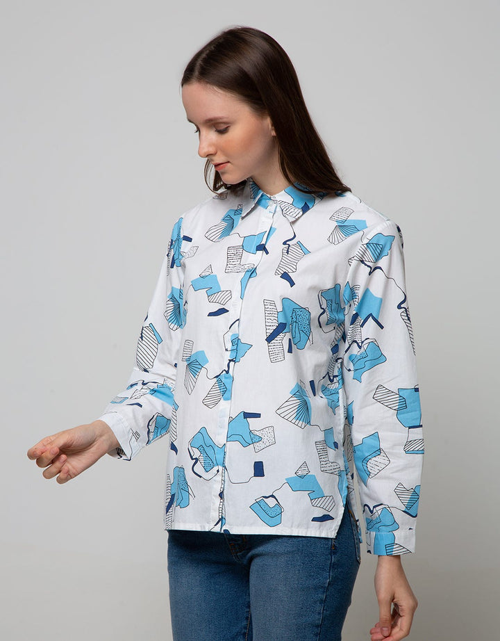 Nevada Long Sleeve Shirt Abstract Print 01
