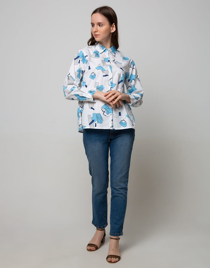 Nevada Long Sleeve Shirt Abstract Print 01
