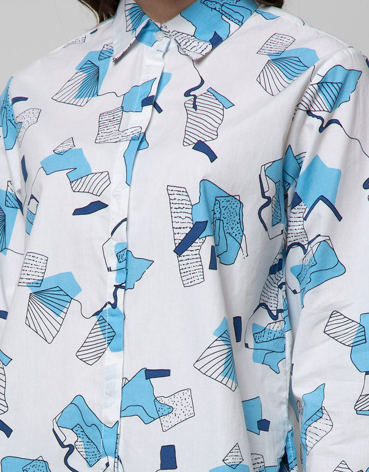 Nevada Long Sleeve Shirt Abstract Print 01
