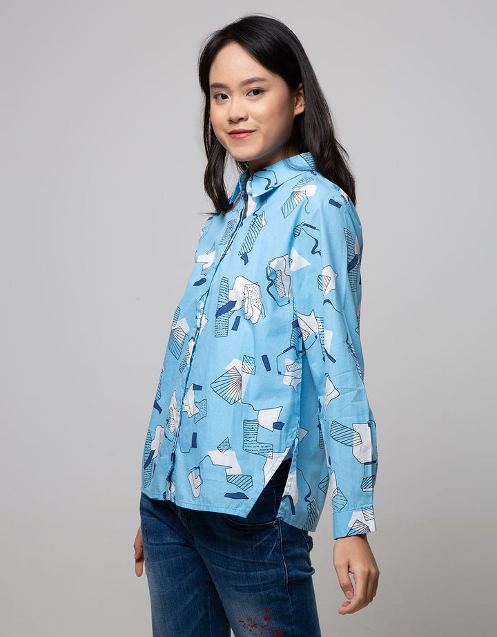 Nevada Long Sleeve Shirt Abstract Print 01