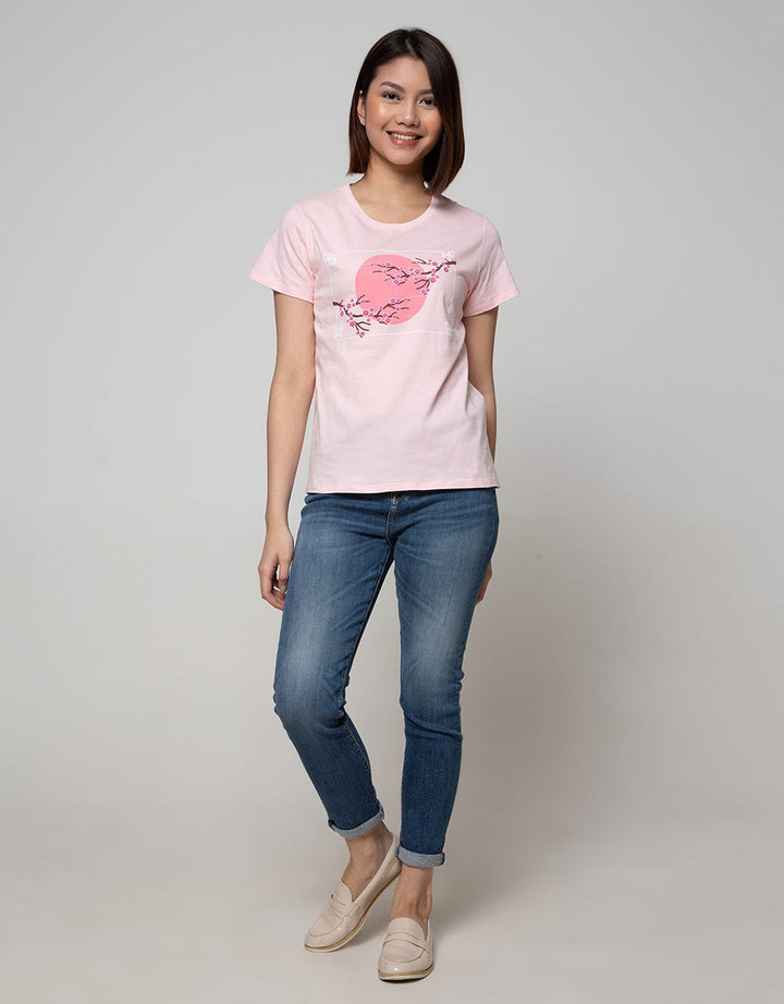 Nevada Short Sleeve T-Shirt Solid CNY Flower