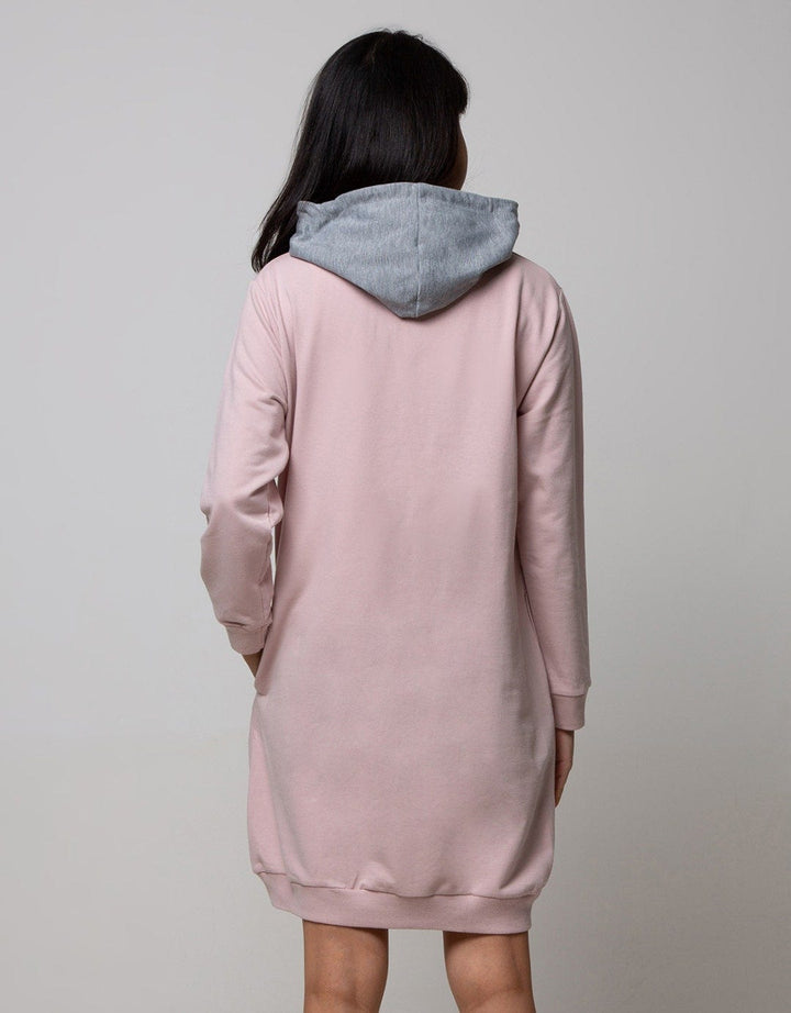 Nevada Long Sleeve Midi Dress Twinning Wording