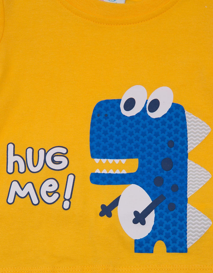 Pipiniko Top - Bottom Set Boys Dino Hug Me