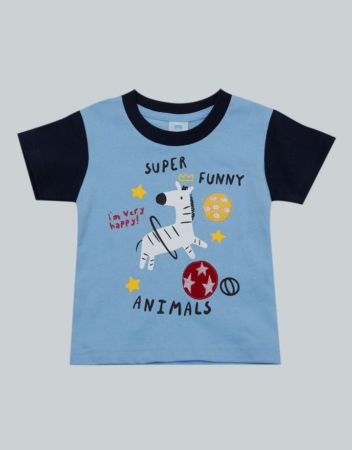 Pipiniko Short Sleeve T-Shirt Zebra Super Funny