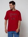 Cole Short Sleeve T-Shirt Print Enjoy Our Live Looks Embossed