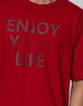 Cole Short Sleeve T-Shirt Print Enjoy Our Live Looks Embossed