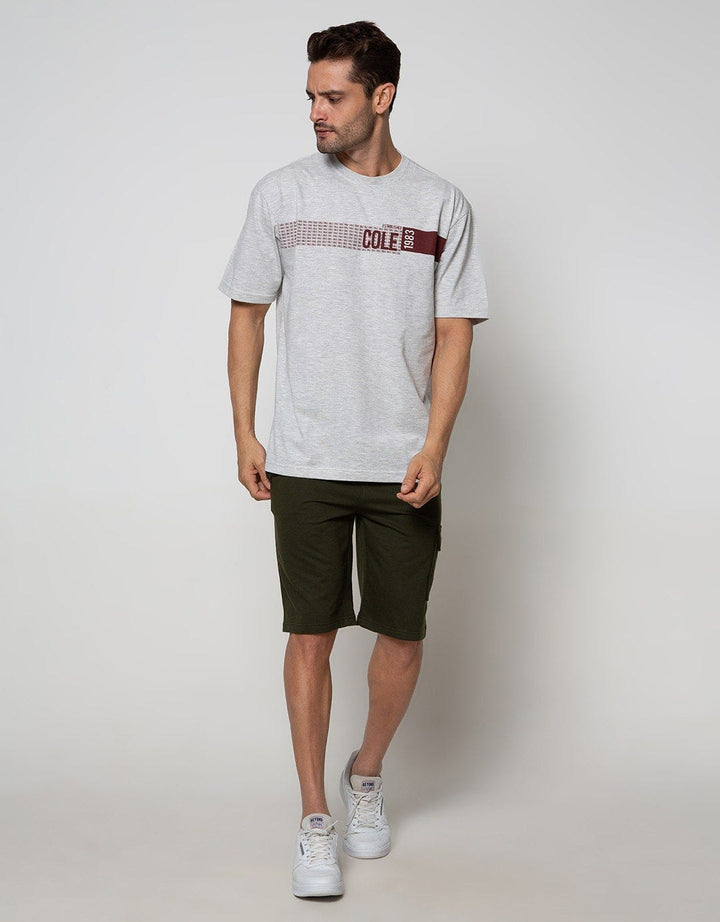 Cole Short Sleeve T-Shirt Print Chest Stripe