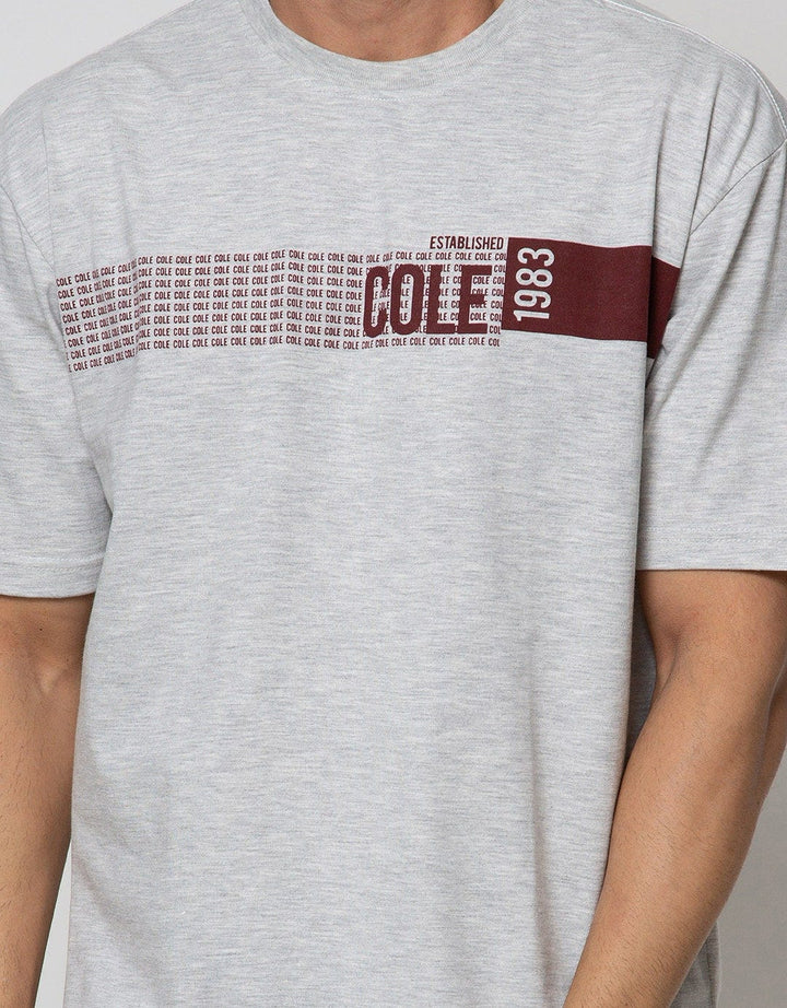 Cole Short Sleeve T-Shirt Print Chest Stripe