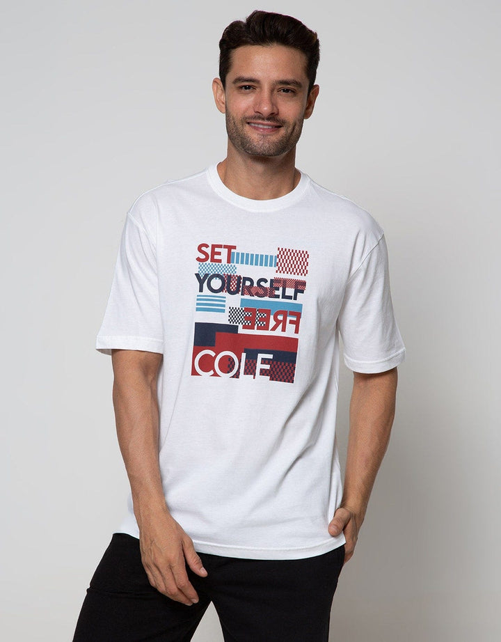 Cole Short Sleeve T-Shirt Print Colorfull Block