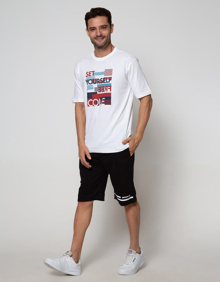 Cole Short Sleeve T-Shirt Print Colorfull Block
