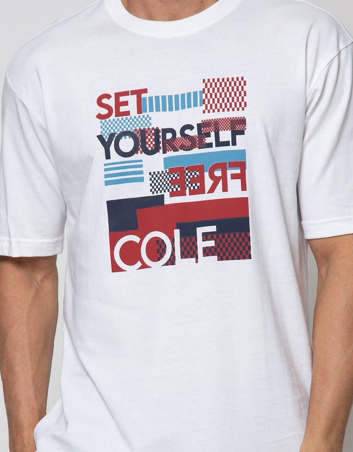 Cole Short Sleeve T-Shirt Print Colorfull Block