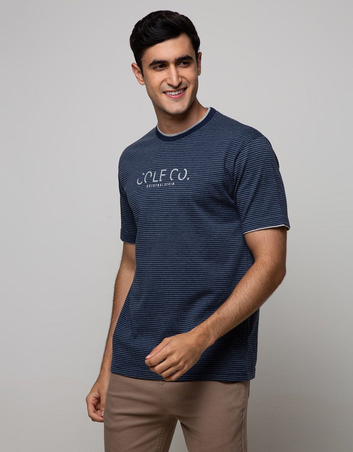 Cole Short Sleeve T-Shirt Fider Layer Print