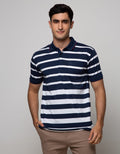 Cole Short Sleeve Polo Shirt Stripe Kombinasi
