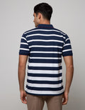 Cole Short Sleeve Polo Shirt Stripe Kombinasi