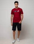 SHORT PANTS RIB PRINT