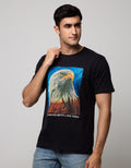T Zone Short Sleeve T-Shirt Photoprint Animal Eagle