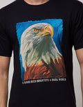 T Zone Short Sleeve T-Shirt Photoprint Animal Eagle