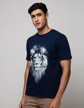 T Zone Short Sleeve T-Shirt Photoprint Animal Lion