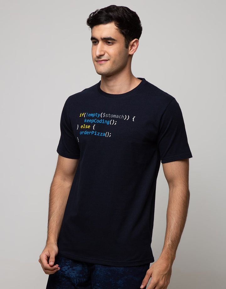 T Zone Short Sleeve T-Shirt Print Graphic Theme Comp Coding