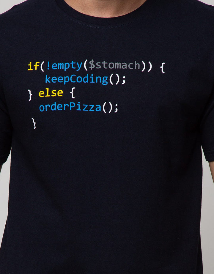 T Zone Short Sleeve T-Shirt Print Graphic Theme Comp Coding