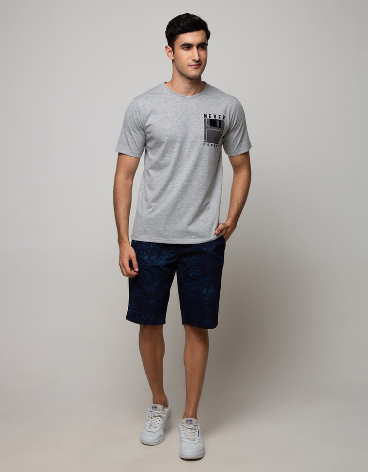 T Zone Short Sleeve T-Shirt Print Graphic Theme Comp Flocking