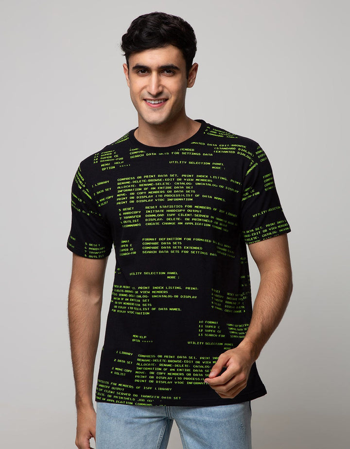 T Zone Short Sleeve T-Shirt Print Graphic Theme Comp Fullprint