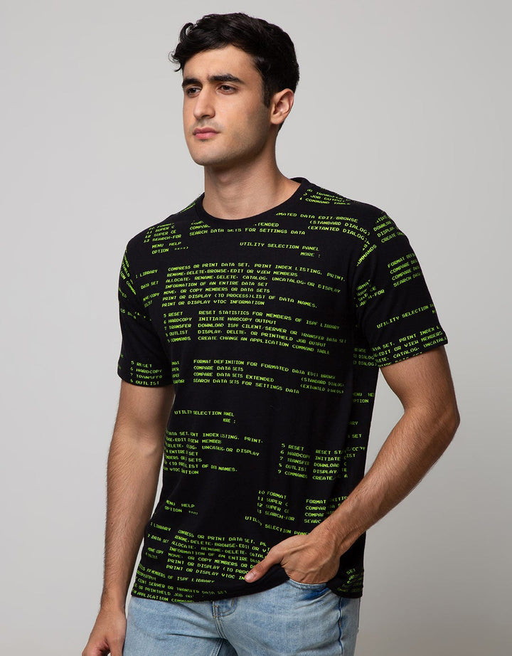 T Zone Short Sleeve T-Shirt Print Graphic Theme Comp Fullprint