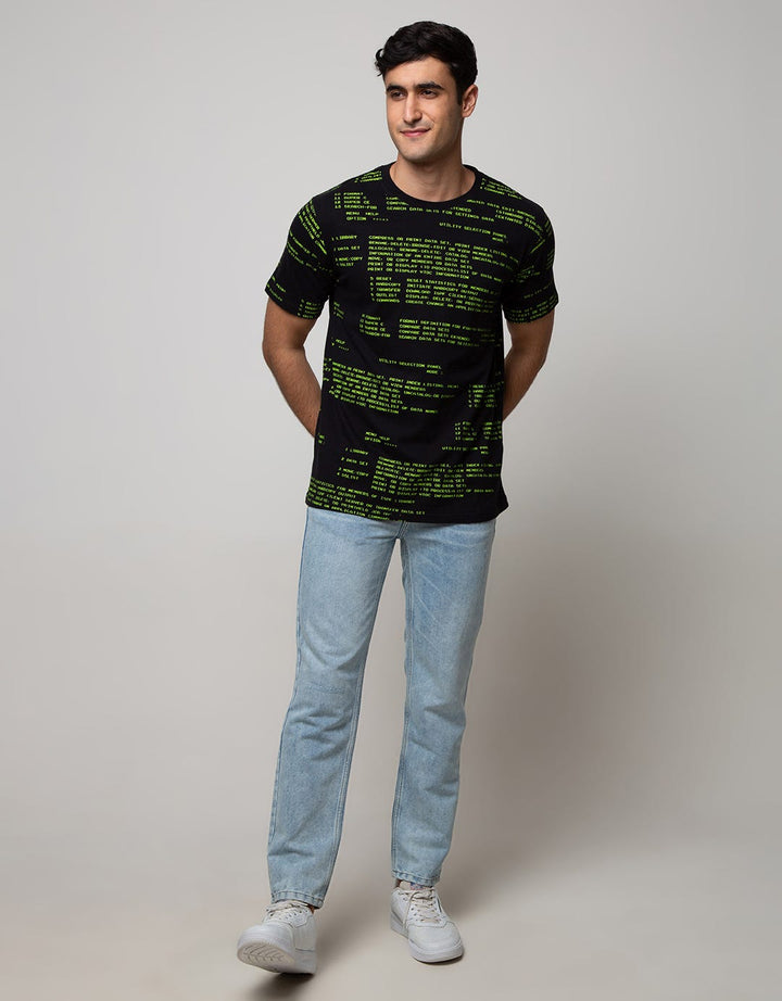T Zone Short Sleeve T-Shirt Print Graphic Theme Comp Fullprint