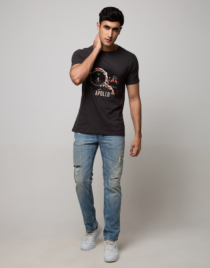 T Zone Short Sleeve T-Shirt Photoprint Astronout Coll Apollo