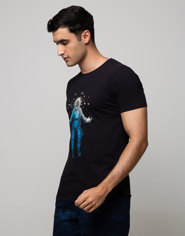 T Zone Short Sleeve T-Shirt Photoprint Astronout Coll
