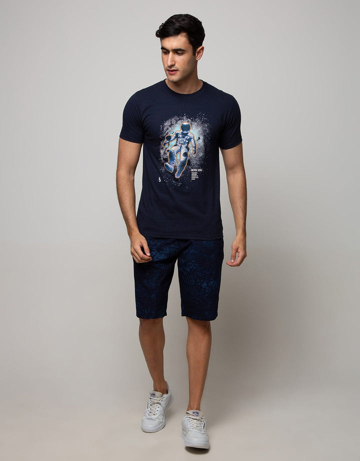 T Zone Short Sleeve T-Shirt Photoprint Astronout Coll