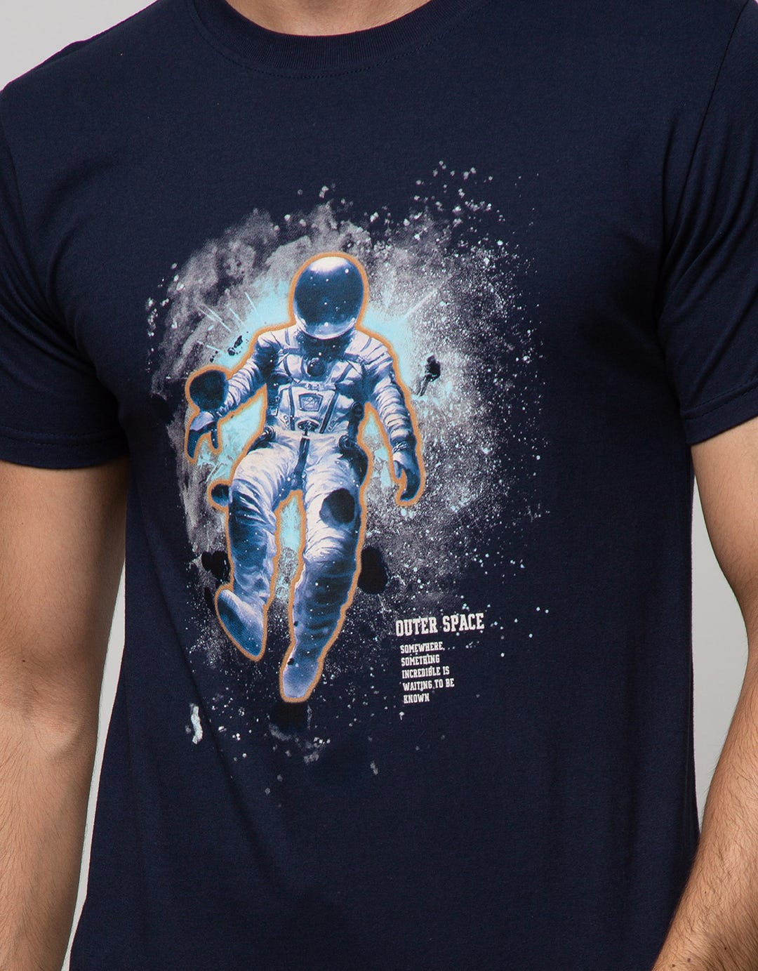 T Zone Short Sleeve T-Shirt Photoprint Astronout Coll