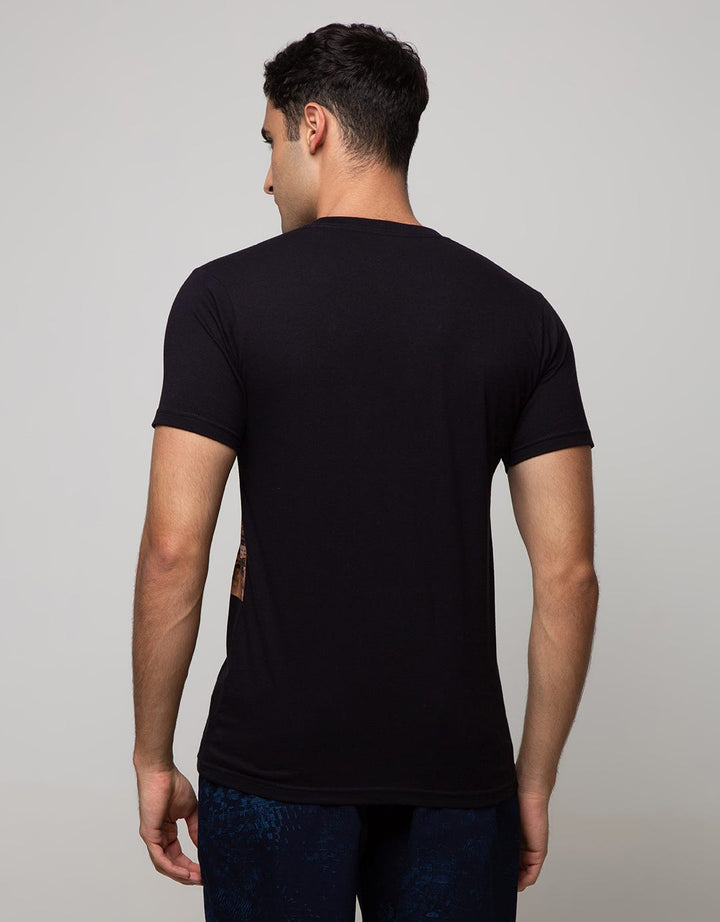 T Zone Short Sleeve T-Shirt Photoprint City Cevron Graphic