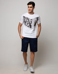 T Zone Short Sleeve T-Shirt Photoprint City Cevron Graphic
