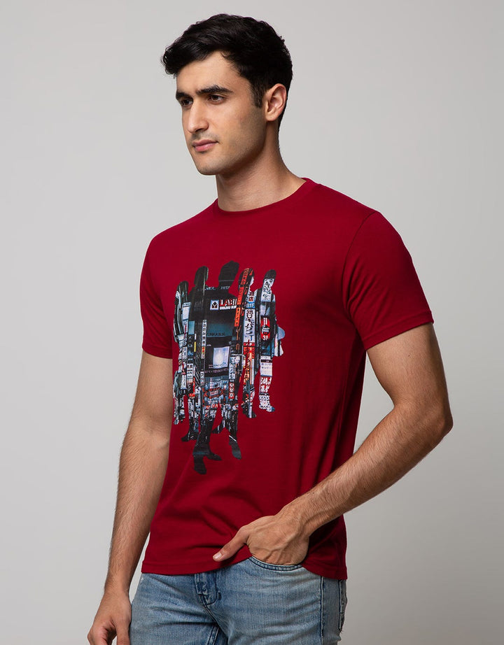 T Zone Short Sleeve T-Shirt Photoprint City Japan