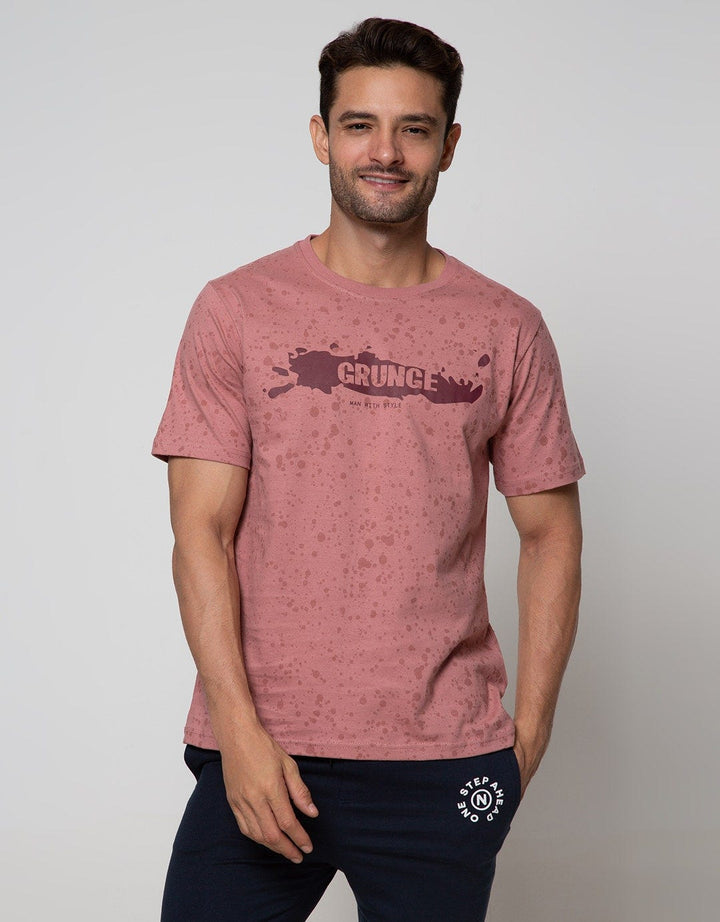 T Zone Short Sleeve T-Shirt Print Thema Abstract