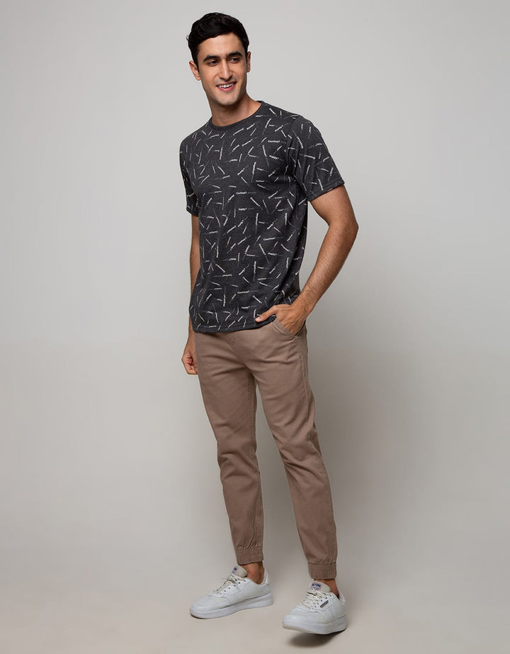 T Zone Short Sleeve T-Shirt Print Statement Typography