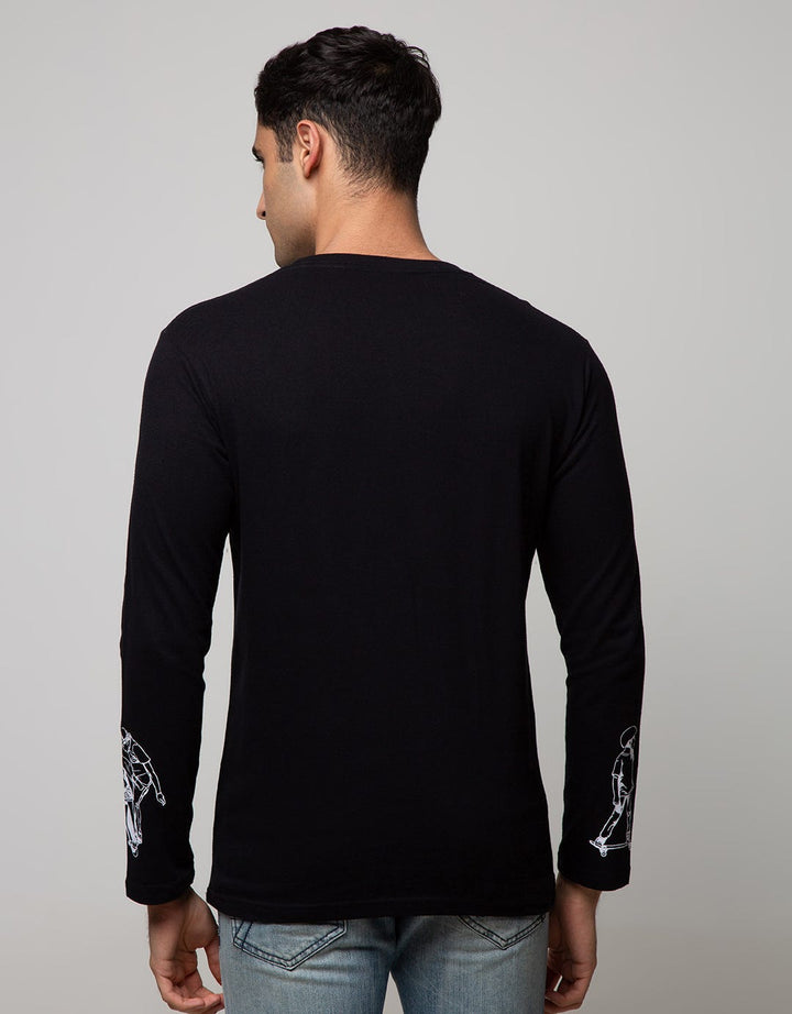 T Zone Long Sleeve T-Shirt Print Live To Skate