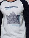 T Zone Long Sleeve Raglan T-Shirt Print Geometric