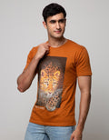 T Zone Short Sleeve T-Shirt Photoprint Animal Tiger