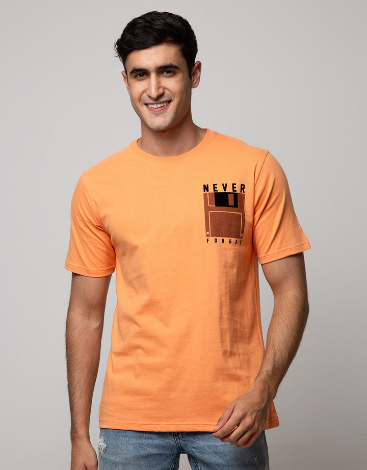 T Zone Short Sleeve T-Shirt Print Graphic Theme Comp Flocking