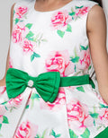 Donita Flower Print Dress for Girls
