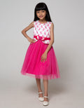 Donita Children's Party Dress Flower Embroidery Skirt Tille