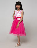 Donita Children's Party Dress Flower Embroidery Skirt Tille