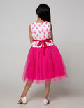 Donita Children's Party Dress Flower Embroidery Skirt Tille